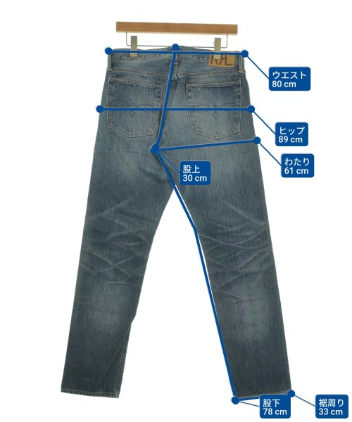 RRL（ダブルアールエル）デニムパンツ 紺 サイズ:31(M位) メンズ/2200634795022