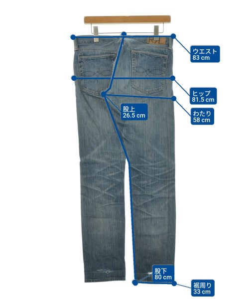 RRL（ダブルアールエル）デニムパンツ 紺 サイズ:30(M位) メンズ/2200634795046