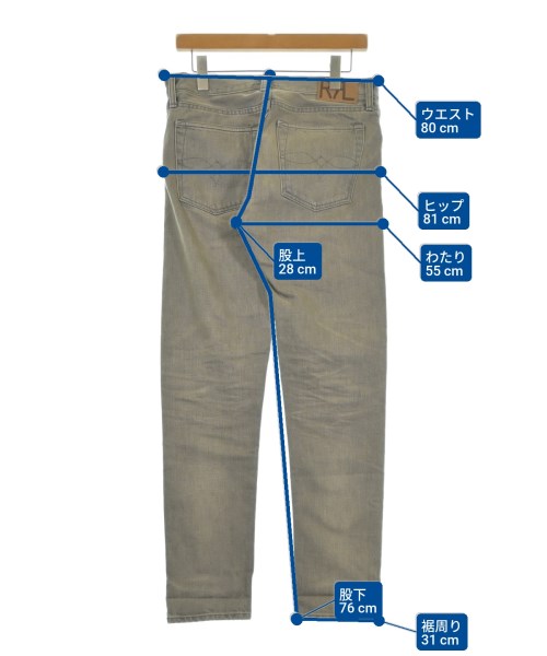 RRL（ダブルアールエル）デニムパンツ グレー サイズ:30(M位) メンズ/2200634795053