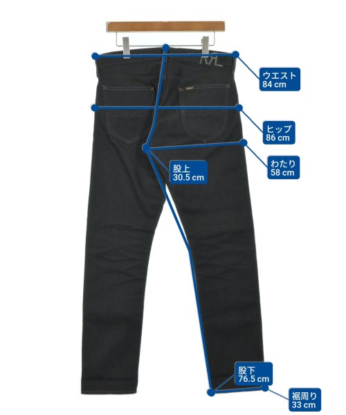 RRL（ダブルアールエル）デニムパンツ 黒 サイズ:30(M位) メンズ/2200634795077