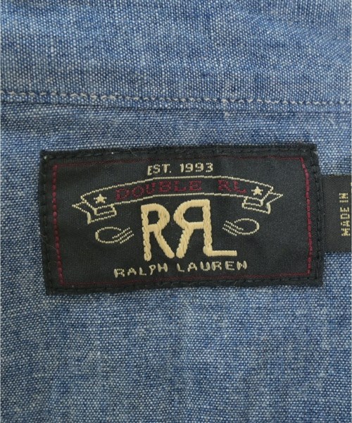 RRL（ダブルアールエル）カジュアルシャツ 青 サイズ:M メンズ/2200634795169