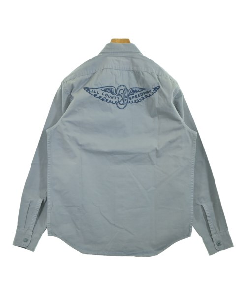 RRL（ダブルアールエル）カジュアルシャツ 青 サイズ:M メンズ/2200635031105