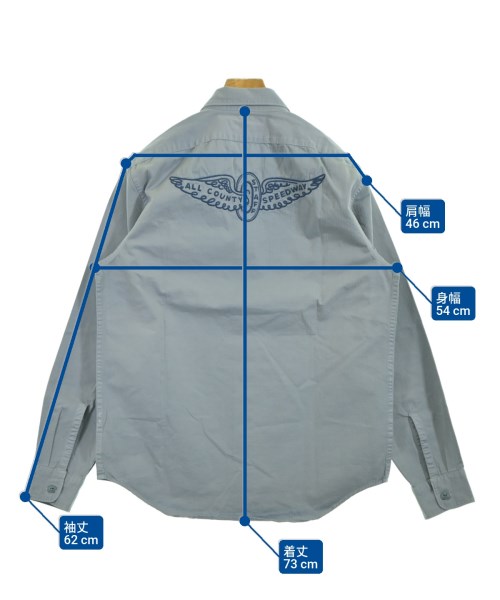 RRL（ダブルアールエル）カジュアルシャツ 青 サイズ:M メンズ/2200635031105