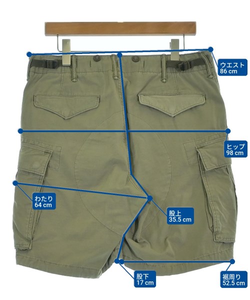 RRL（ダブルアールエル）ショートパンツ カーキ サイズ:32(L位) メンズ/2200638531091