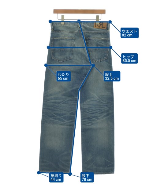RRL（ダブルアールエル）デニムパンツ 紺 サイズ:30(M位) メンズ/2200625894048