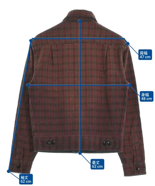 RRL（ダブルアールエル）カバーオール 赤 サイズ:S メンズ/2200622604015