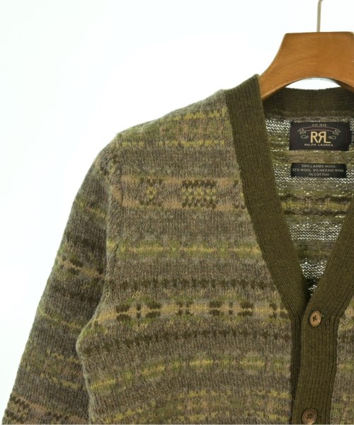 RRL（ダブルアールエル）カーディガン カーキ サイズ:XS メンズ/2200633156107