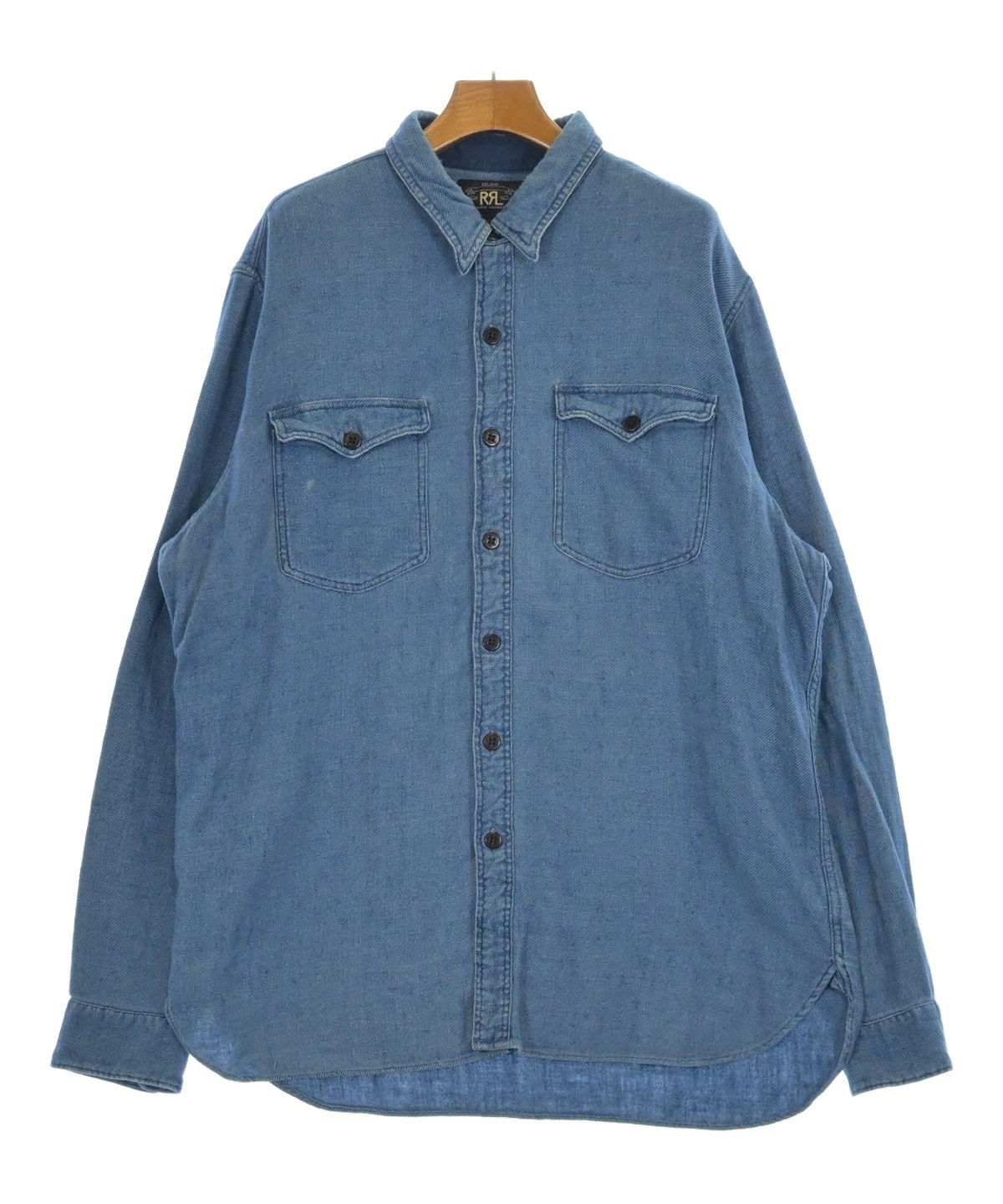 RRL(ダブルアールエル)カジュアルシャツ 青 サイズ:XL メンズ RRL(ダブルアールエル)カジュアルシャツ 青 サイズ:XL メンズ