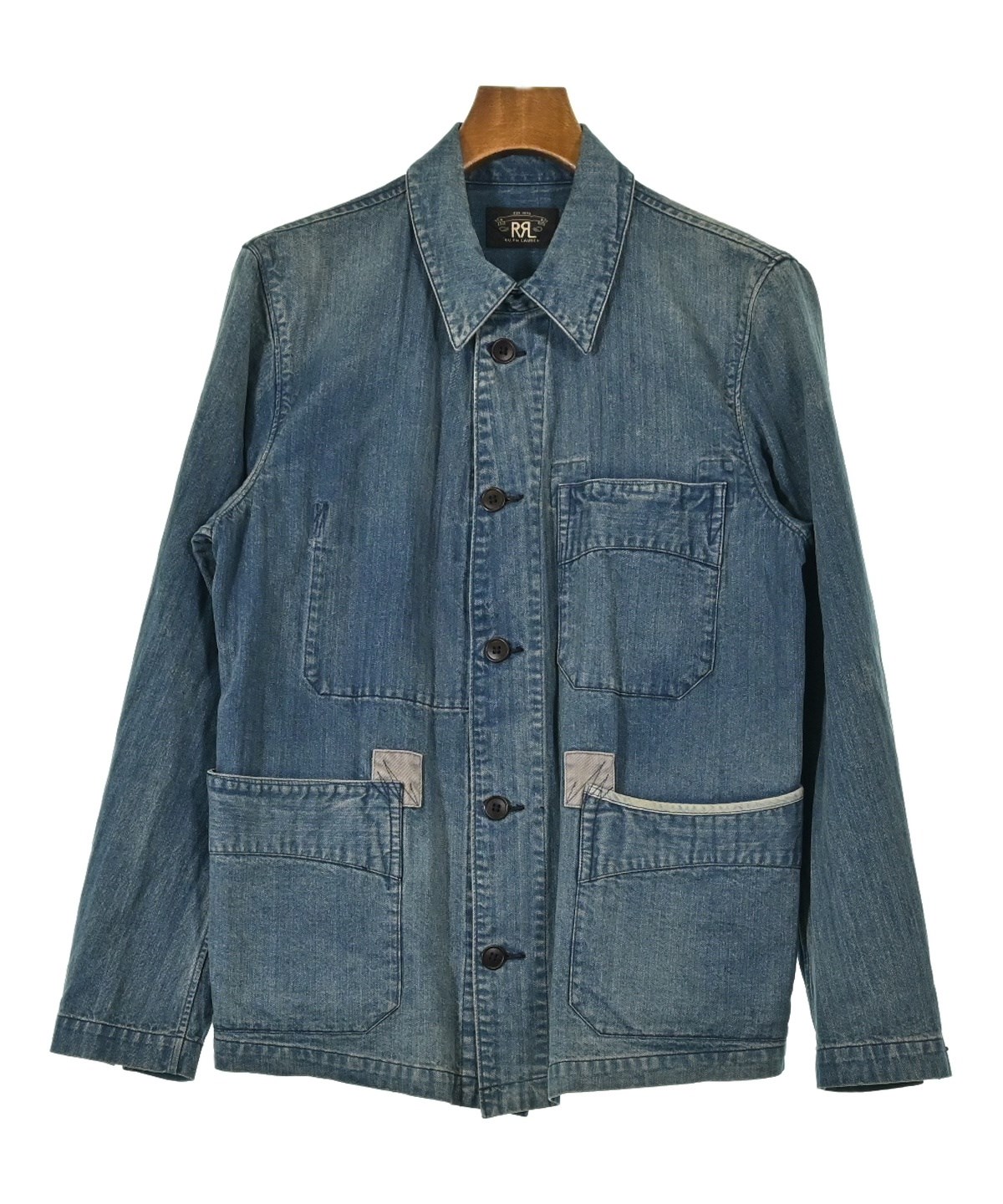RRL（ダブルアールエル）カバーオール 青 サイズ:S メンズ