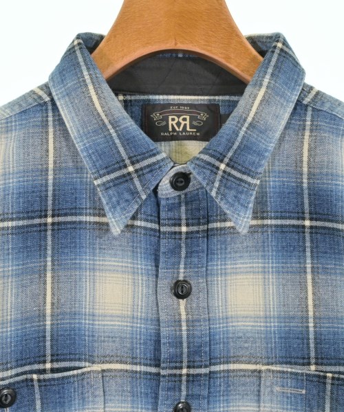 RRL（ダブルアールエル）カジュアルシャツ 青 サイズ:L メンズ/2200621562057