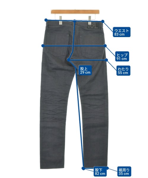 RRL（ダブルアールエル）デニムパンツ 黒 サイズ:31(M位) メンズ/2200609338025
