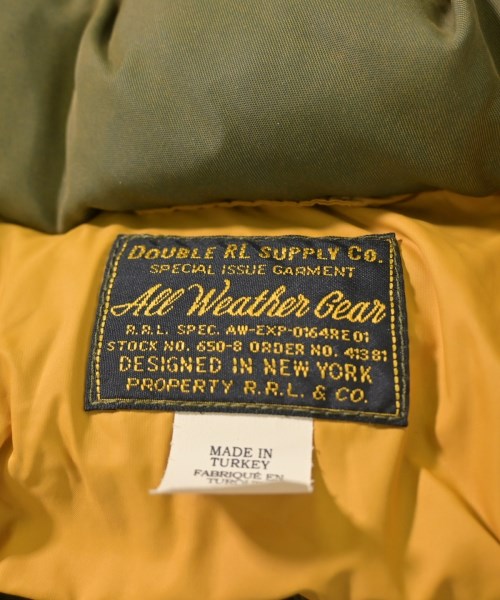RRL（ダブルアールエル）ダウンジャケット/ダウンベスト カーキ サイズ:S メンズ/2200617109327