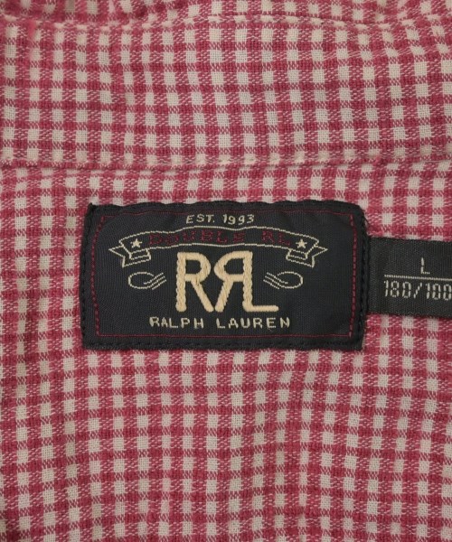 RRL（ダブルアールエル）カジュアルシャツ 赤 サイズ:L メンズ/2200611050021