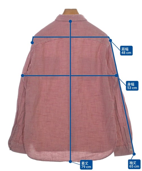 RRL（ダブルアールエル）カジュアルシャツ 赤 サイズ:L メンズ/2200611050021