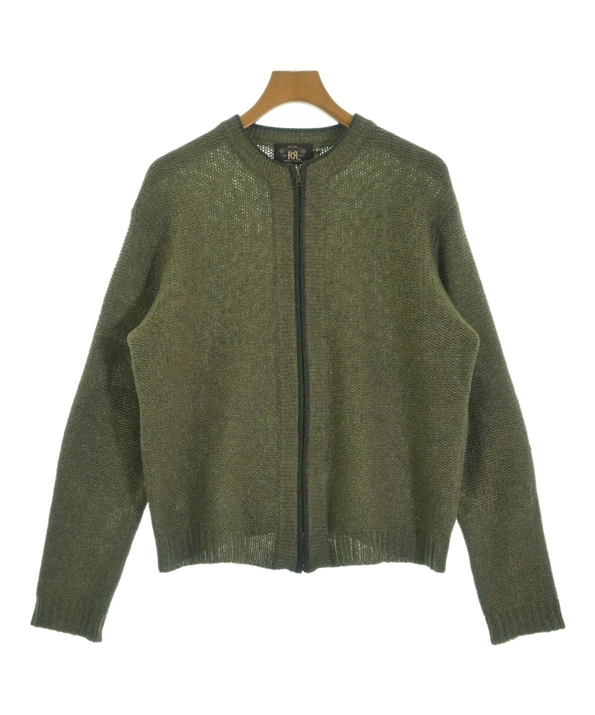 RRL（ダブルアールエル）カーディガン カーキ サイズ:M メンズ