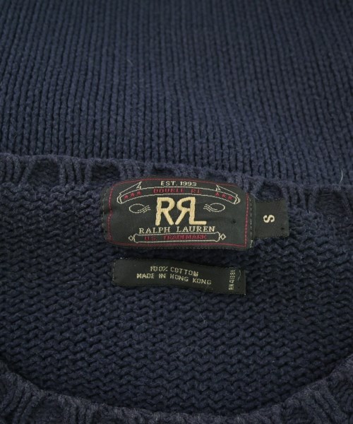 RRL（ダブルアールエル）ニット・セーター 紺 サイズ:S メンズ/2200673325259
