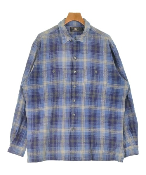 RRL(ダブルアールエル)カジュアルシャツ 青 サイズ:L/2200673325280
