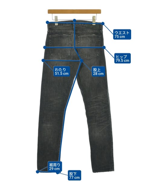 RRL（ダブルアールエル）デニムパンツ 黒 サイズ:29(S位) メンズ/2200680766236