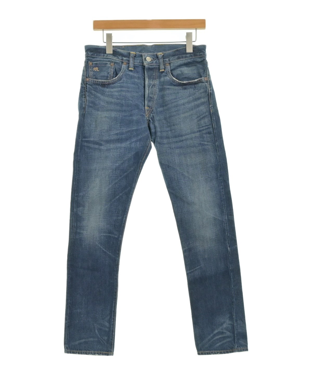 RRL デニムブルー トレーナー 新品タグ付き RRL（ダブルアールエル）デニムパンツ 紺 サイズ:29(S位) メンズ