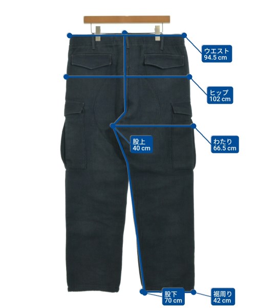 RRL（ダブルアールエル）カーゴパンツ 紺 サイズ:34(XL位) メンズ/2200681996069
