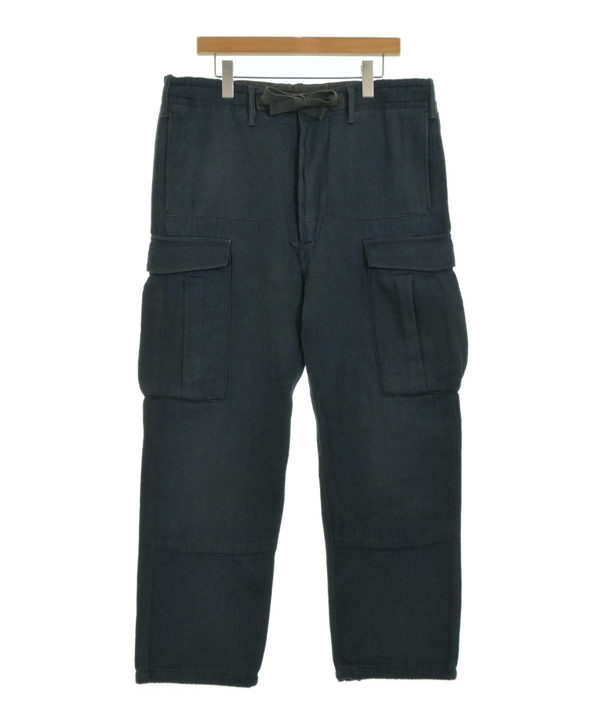 RRL（ダブルアールエル）カーゴパンツ 紺 サイズ:34(XL位) メンズ