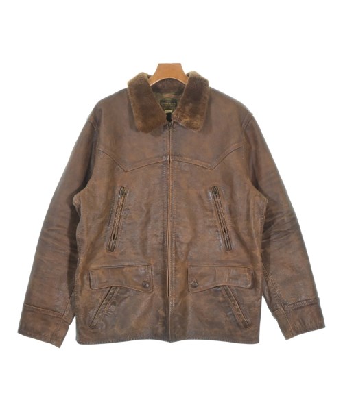 RRL(ダブルアールエル)ライダース 茶 サイズ:L/2200693904014