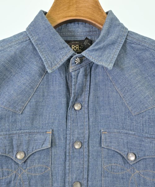 RRL（ダブルアールエル）カジュアルシャツ 青 サイズ:-(S位) レディース/2200694927098