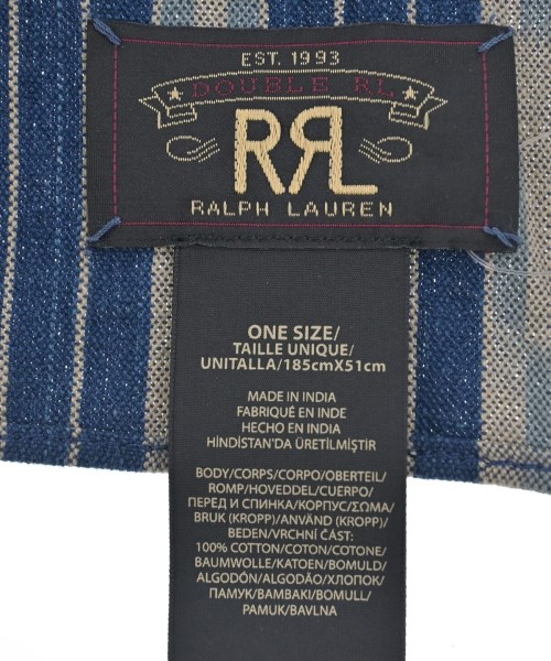 RRL（ダブルアールエル）ストール 青 サイズ:ONE メンズ/2200695941109