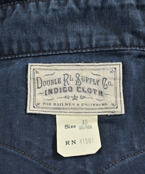 RRL（ダブルアールエル）カジュアルシャツ 紺 サイズ:XS メンズ/2200696889073