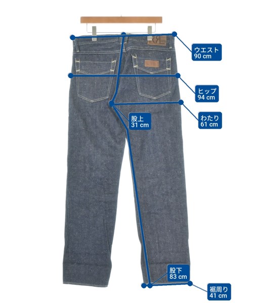 RRL（ダブルアールエル）デニムパンツ 紺 サイズ:33(L位) メンズ/2200701197063