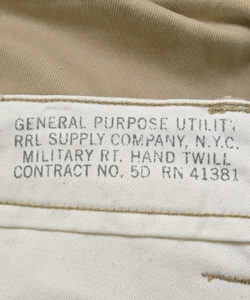 RRL（ダブルアールエル）その他 ベージュ サイズ:32(L位) メンズ/2200655537144