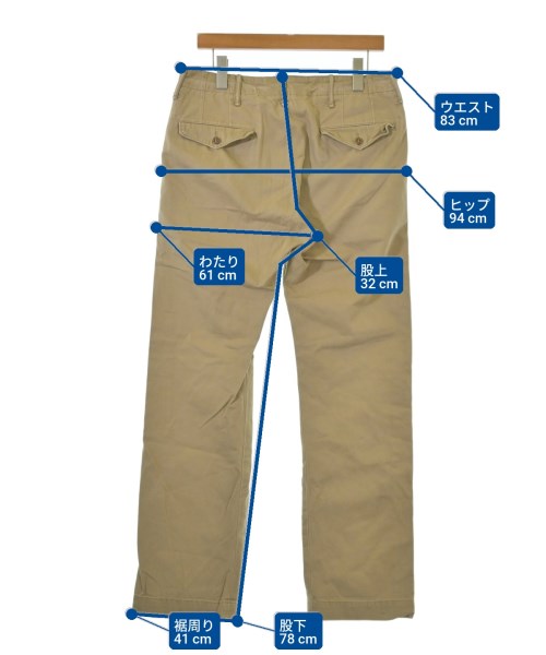 RRL（ダブルアールエル）その他 ベージュ サイズ:32(L位) メンズ/2200655537144
