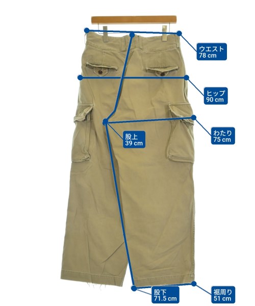 RRL（ダブルアールエル）カーゴパンツ ベージュ サイズ:30(M位) メンズ/2200653813578