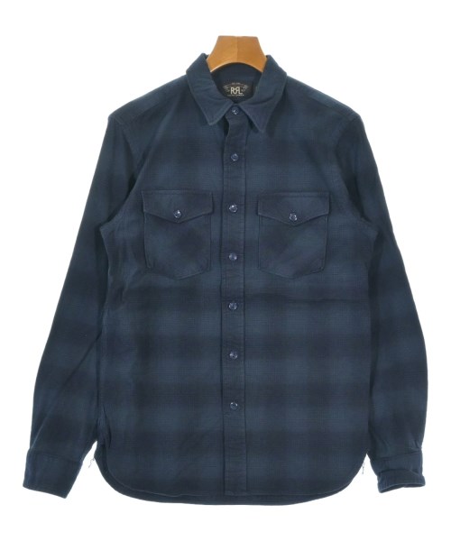 RRL(ダブルアールエル)カジュアルシャツ 紺 サイズ:S/2200659761019