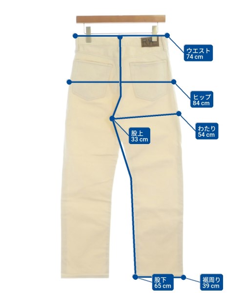 RRL（ダブルアールエル）デニムパンツ ベージュ サイズ:27(M位) レディース/2200713411058