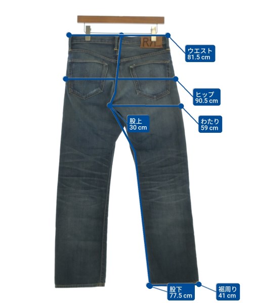 RRL（ダブルアールエル）デニムパンツ 紺 サイズ:30(M位) メンズ/2200633713041