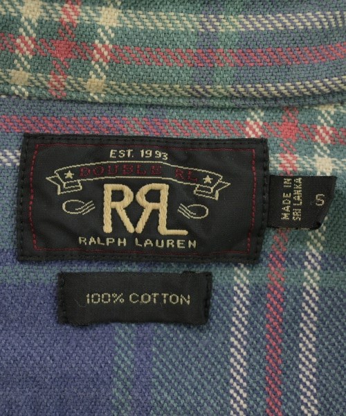RRL（ダブルアールエル）カジュアルシャツ 緑 サイズ:S メンズ/2200633713096