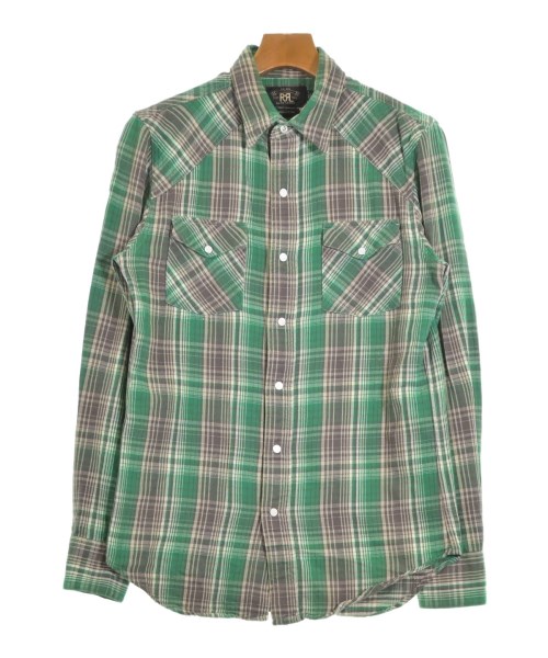 RRL(ダブルアールエル)カジュアルシャツ 緑 サイズ:S/2200633713119