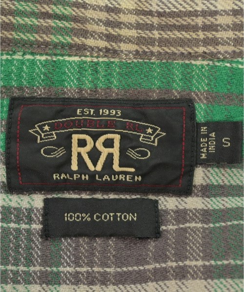 RRL（ダブルアールエル）カジュアルシャツ 緑 サイズ:S メンズ/2200633713119