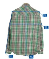 RRL（ダブルアールエル）カジュアルシャツ 緑 サイズ:S メンズ/2200633713119