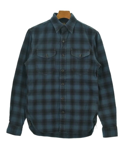 RRL(ダブルアールエル)カジュアルシャツ 青 サイズ:XS/2200647098127