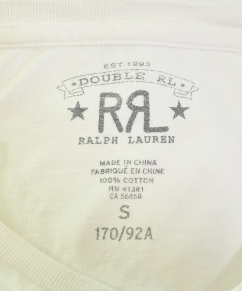 RRL（ダブルアールエル）Tシャツ・カットソー 白 サイズ:S メンズ/2200647940358