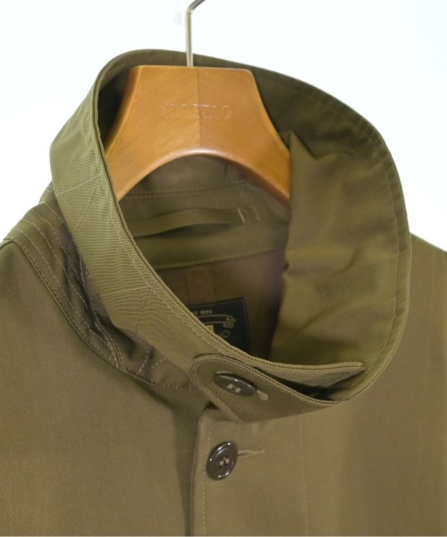 RRL（ダブルアールエル）ステンカラーコート カーキ サイズ:L メンズ/2200651370011