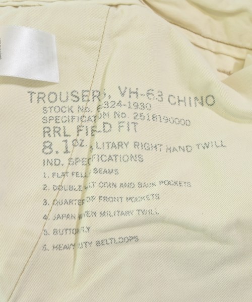 RRL（ダブルアールエル）チノパン ベージュ サイズ:36(XXL位) メンズ/2200653881027