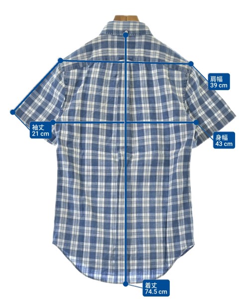 RRL（ダブルアールエル）カジュアルシャツ 青 サイズ:XS メンズ/2200666633187