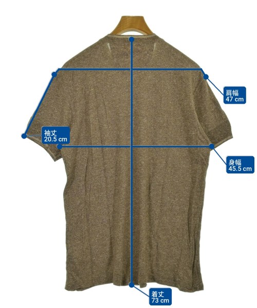 RRL（ダブルアールエル）Tシャツ・カットソー 茶 サイズ:L メンズ/2200722191132