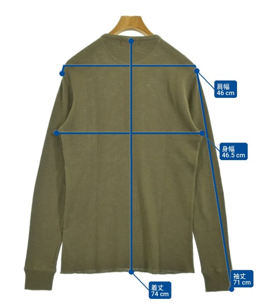 RRL（ダブルアールエル）Tシャツ・カットソー カーキ サイズ:M メンズ/2200724977031