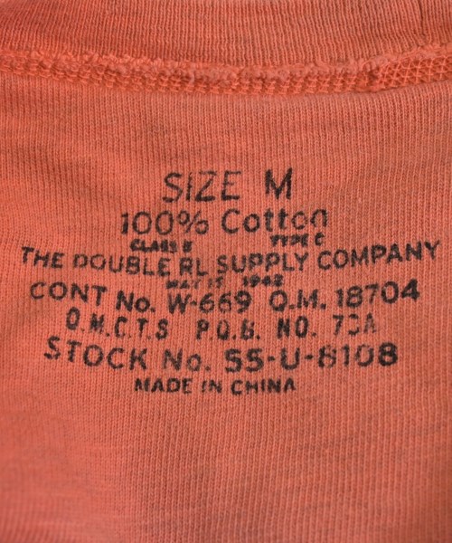 RRL（ダブルアールエル）Tシャツ・カットソー オレンジ サイズ:M メンズ/2200724977062