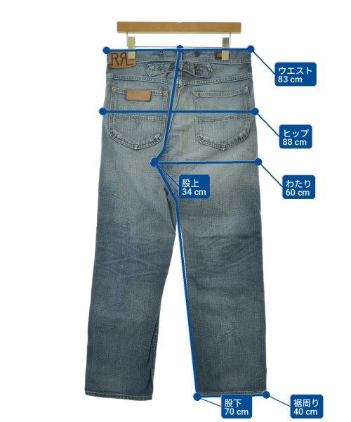 RRL（ダブルアールエル）デニムパンツ 青 サイズ:30(M位) メンズ/2200725078027