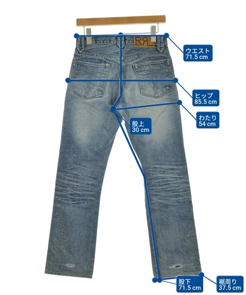 RRL（ダブルアールエル）デニムパンツ 青 サイズ:28(S位) メンズ/2200726320576